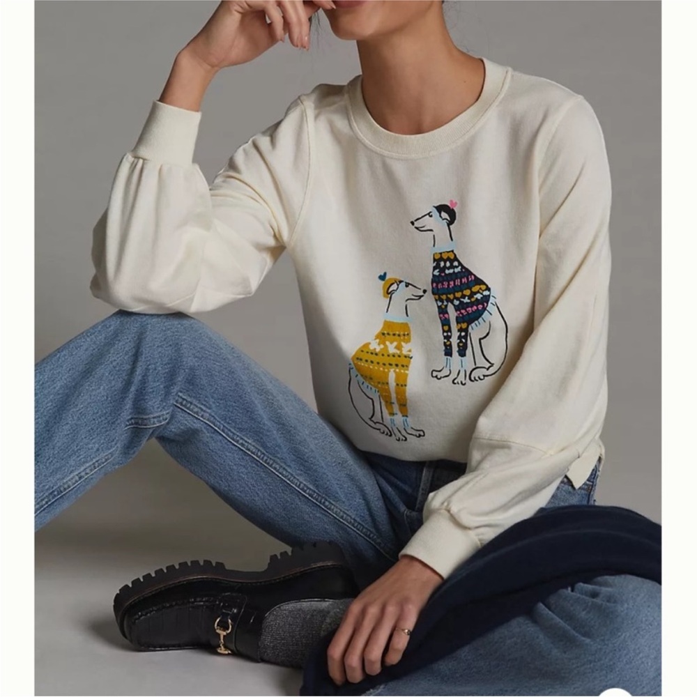 Anthropologie Maeve ski pups long sleeve